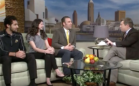 BW students and professor talk about their upcoming Super Bowl experience on WKYC-TV's "Donovan Live"