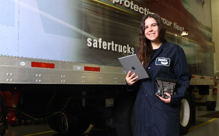 Anna Frashure's electrical engineering job at Bendix is hands-on