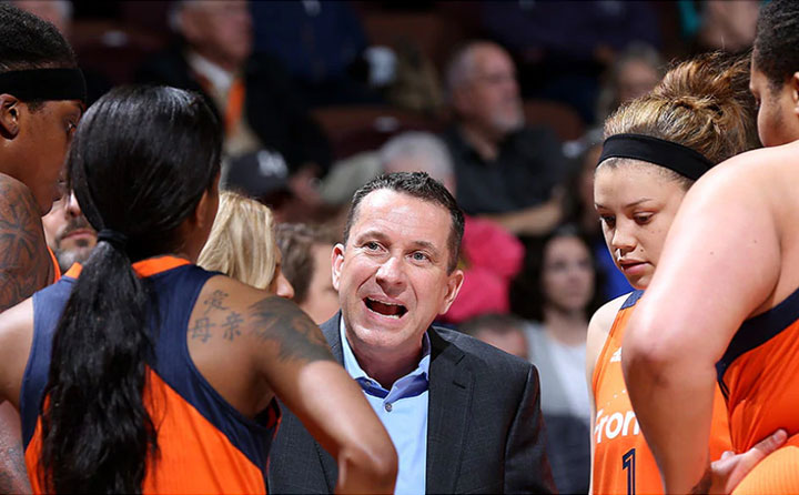 Curt Miller,  head coach and general manager, Connecticut Suns