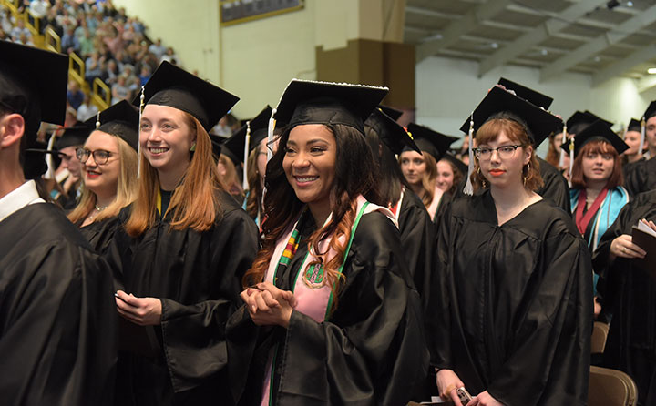 Graduates at BW 2018 Commencement ceremony