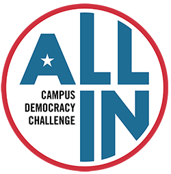 ALL IN Campus Democracy Challenge logo