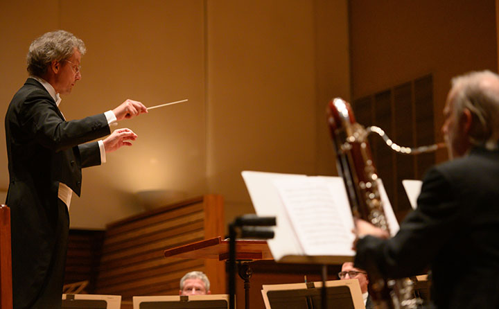 The Cleveland Orchestra, featuring Music Director Franz Welser-Möst, performs at Baldwin Wallace University. -Photos by Dustin Franz