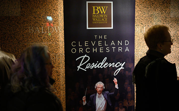 The Cleveland Orchestra concert is part of a residency at Baldwin Wallace University