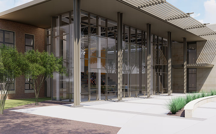 A preliminary rendering of BW's new math, computer science, engineering and physics building