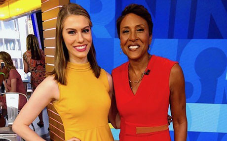 Emma Rose Lewis and Robin Roberts, anchor of Good Morning America