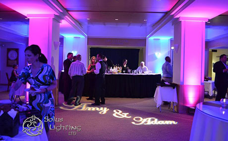 Photo of Solus Lighting work for a wedding