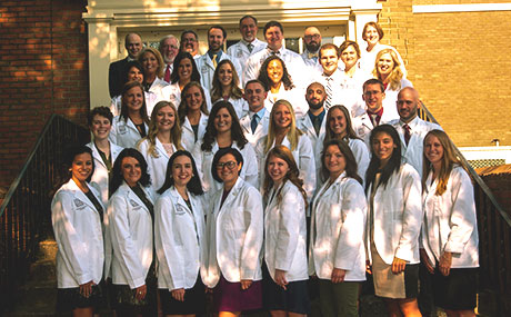 2019 graduates and faculty of Baldwin Wallace University's physician assistant program