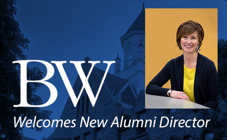 graphic featuring alumni director Christie Davenport