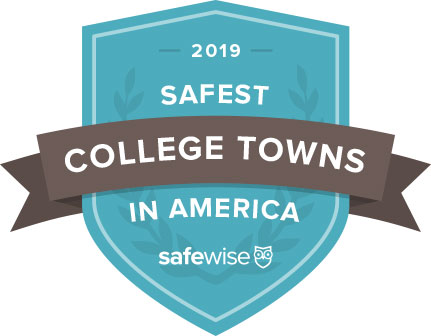 Safest College Towns 2019 badge
