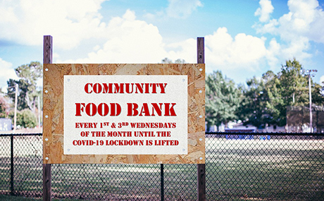 food bank sign