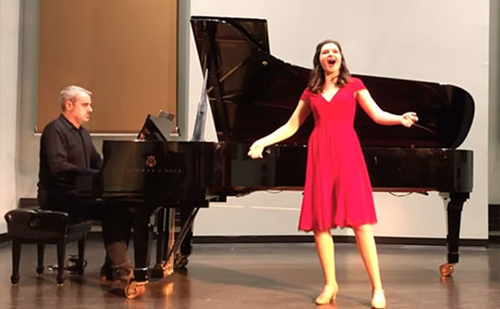 Accomplished vocal performance major Kailyn Martino '20 was chosen to perform for the BW Conservatory of Music's Virtual 2020 Senior Honors Recital.