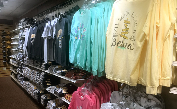 Spirit wear hangs in BW campus store