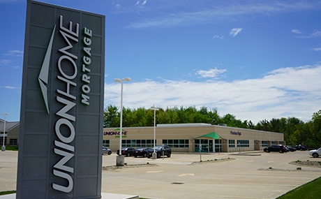 Union Home Mortgage sign and HQ