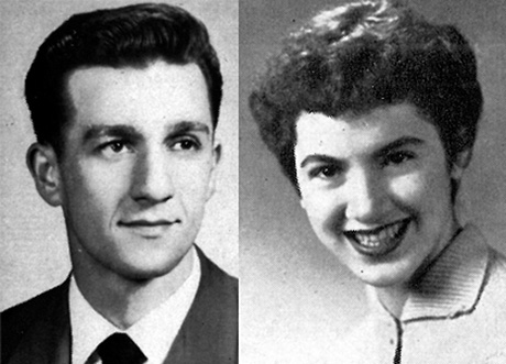 Headshot of Ted and Irene Theodore from BW yearbook