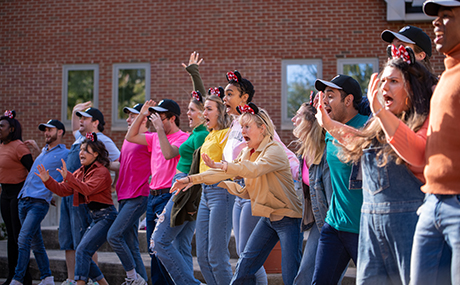 Music Theatre students perform Disney tunes for an appreciative Homecoming crowd