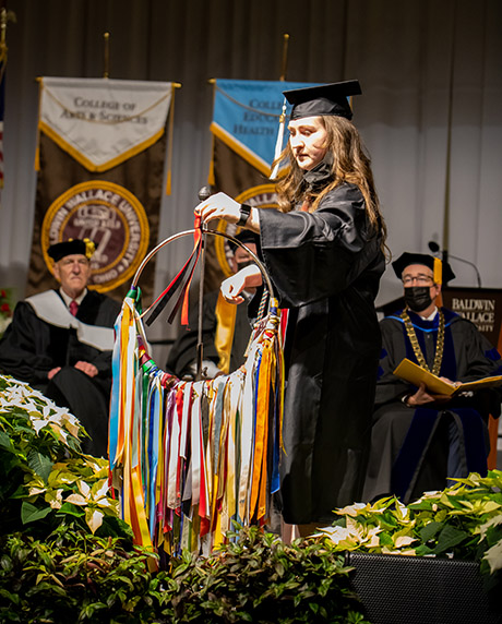 Adding class colors to the ring of ribbons is a longstanding BW tradition.