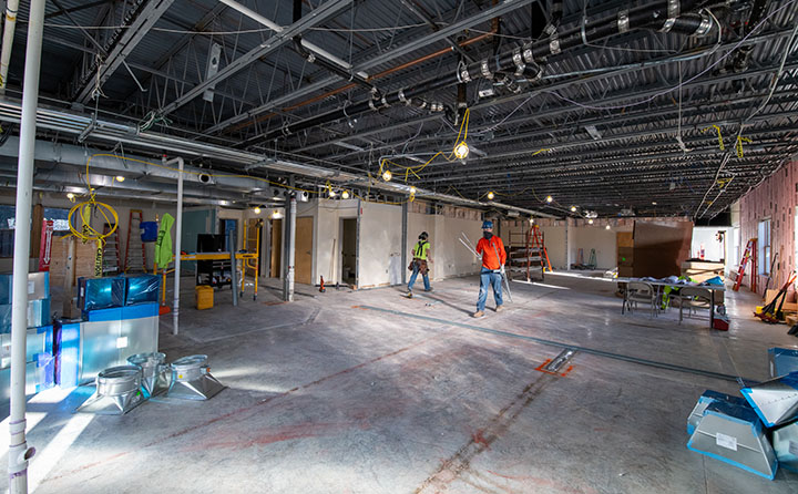 The interior of the building at 201 Front St. Berea is being transformed to serve the nursing and PA programs