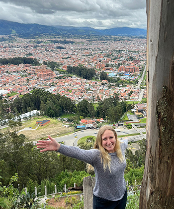 photo of BW student Kaylee McGee in Ecuador