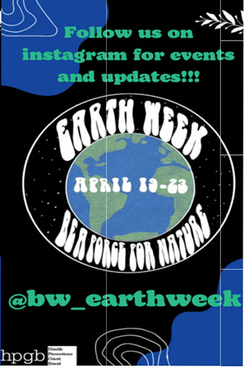 Earth Week 2022 instagram graphic