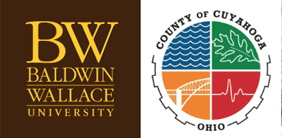 Logos for Baldwin Wallace University and Cuyahoga County