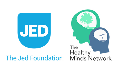 JED Foundation and Healthy Minds logos
