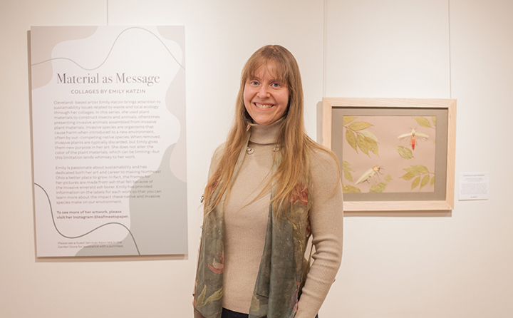 Emily Katzin’s art exhibition, "Material as Message," sounds a warning about the environmental impact of invasive species.