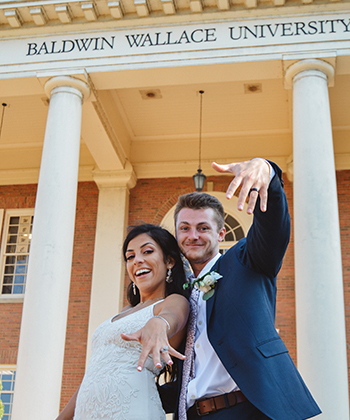 Photo of Hayden Stinnett ’19 and Nalini (Nina) McCargar Stinnett ’17