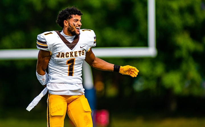 Anthony Kendall in Yellow Jacket uniform