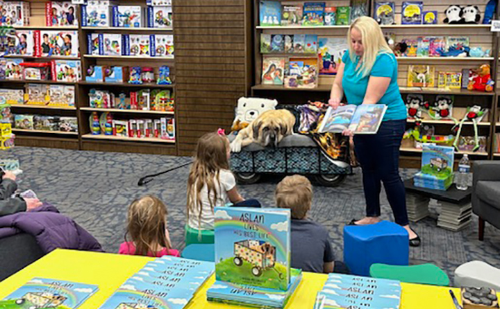 Aslan joins Chrissy McGregor at a book reading