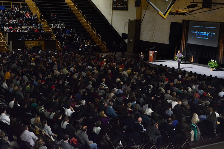 Audience picture at Daymond John lecture