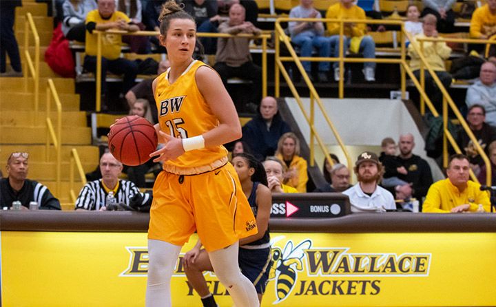 Image of Woman Playing Basketball