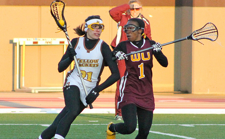 Image of Women Playing Lacrosse