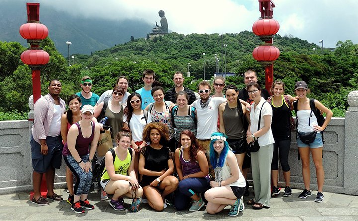 Study abroad students in China