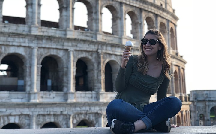 Public relations major Nicole Blair in Rome, Italy