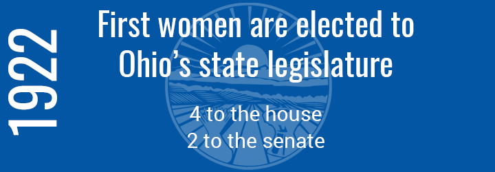 First women elected to Ohio state legislature