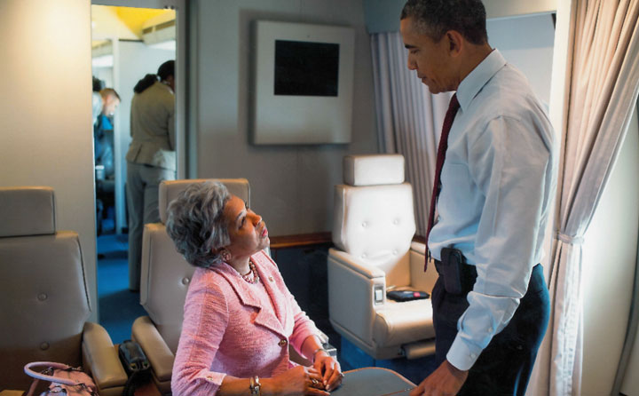 Representative Joyce Beatty with President Obama