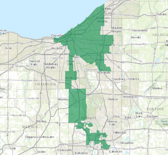 Ohio's 11th District Map