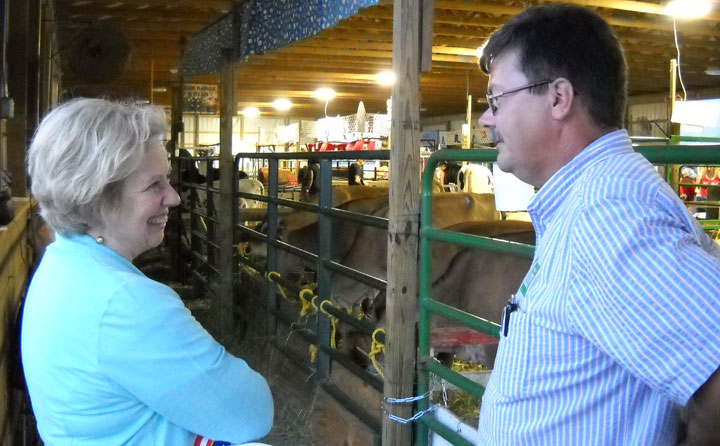 Representative Mary Jo Kilroy at the Madison County Fair