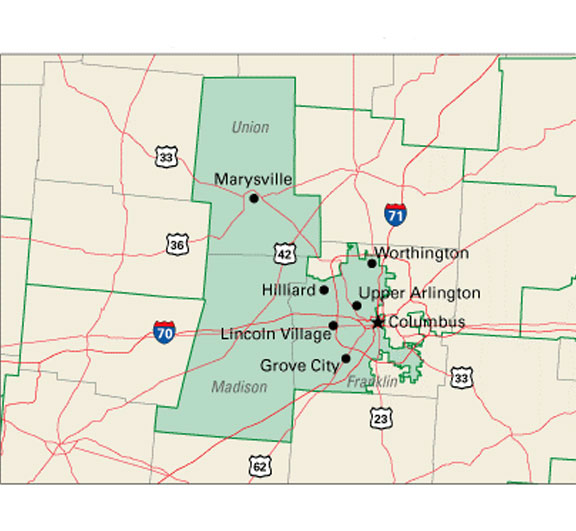 Ohio's 15th District Map