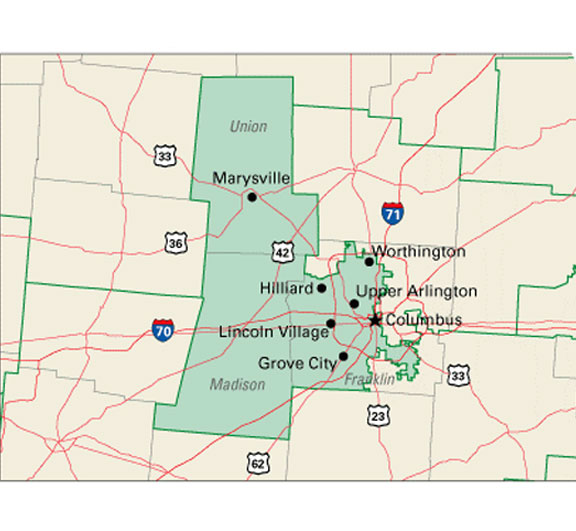 Ohio's 15th District Map