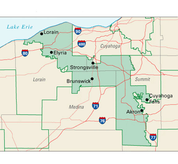 Ohio's 13th District Map