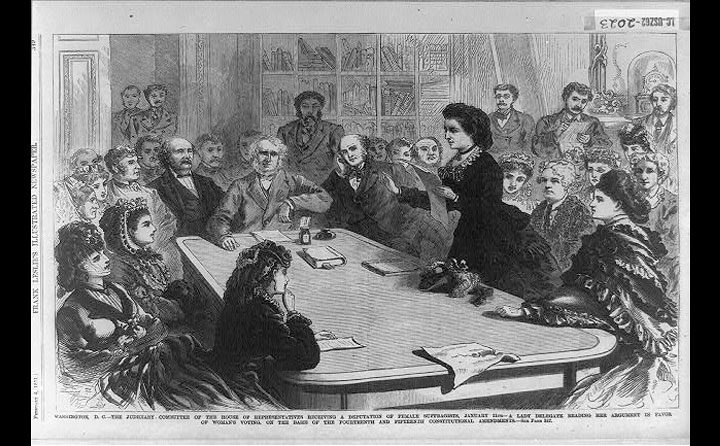 Victoria Woodhull before Congress 1871