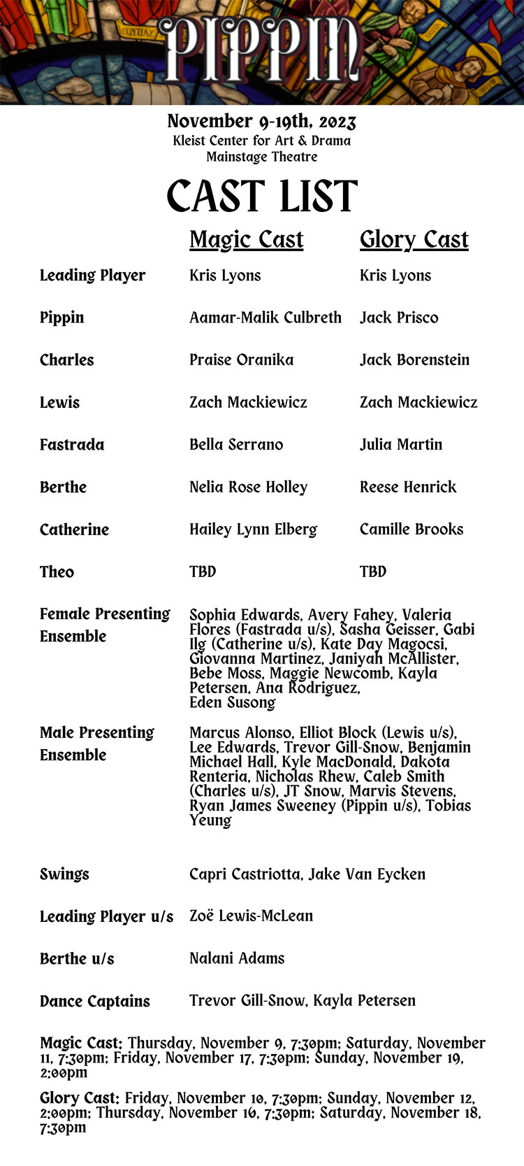 Pippin Cast List