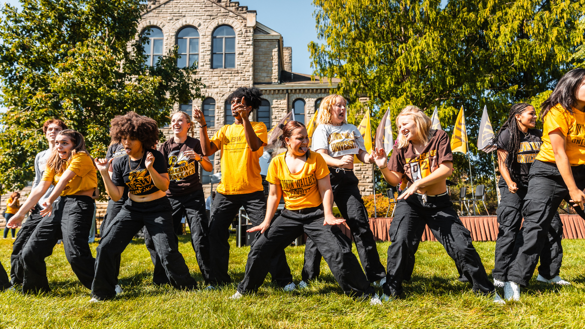 Photo of the BW Dance Association at homecoming