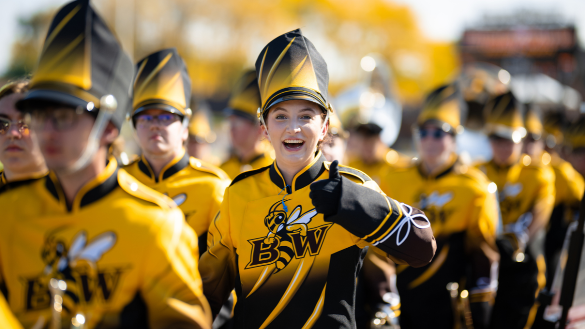 Photo of the Marching Yellow Jackets