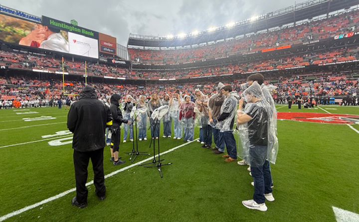 BWMT singing National Anthem