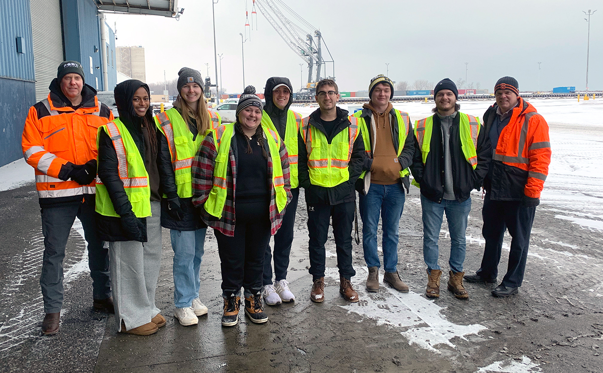 The BW marine energy team visits the Port of Cleveland