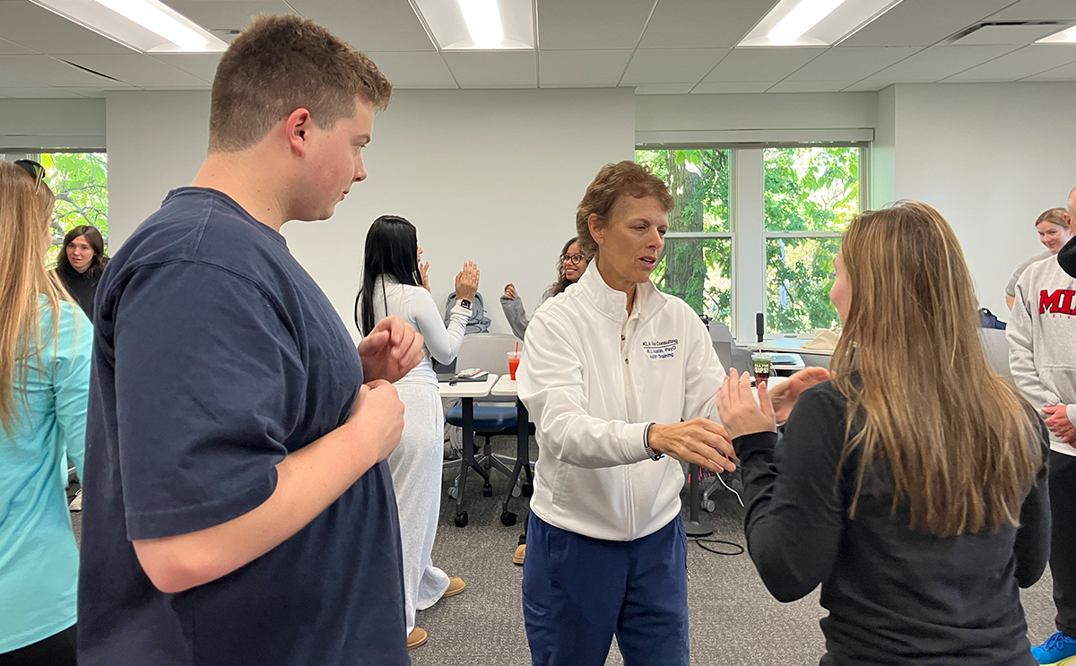 Dr. Kelly Austin leads HARP® training at BW.