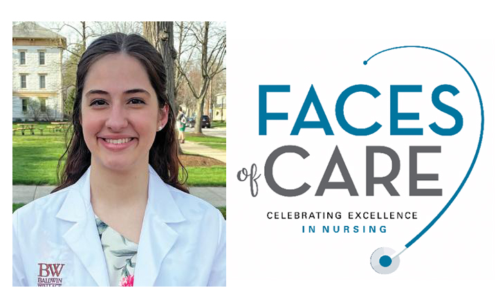 Faces of Care logo and Jenna Whaley