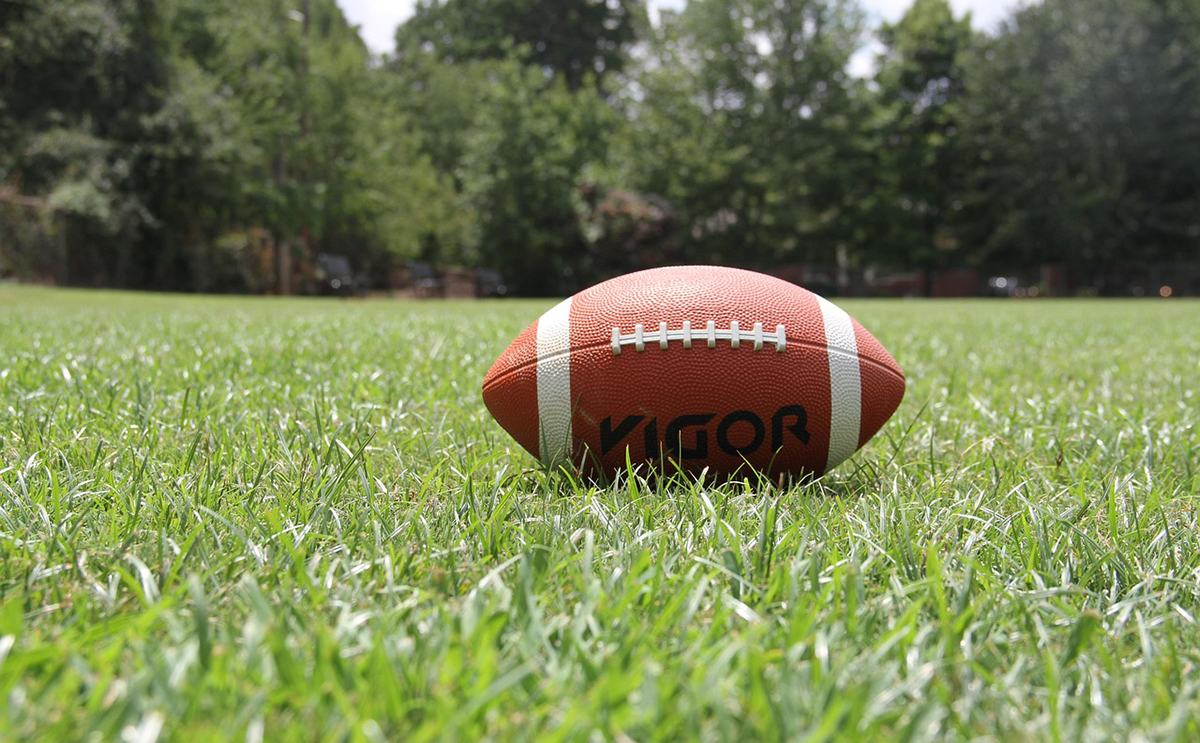 Football on a field